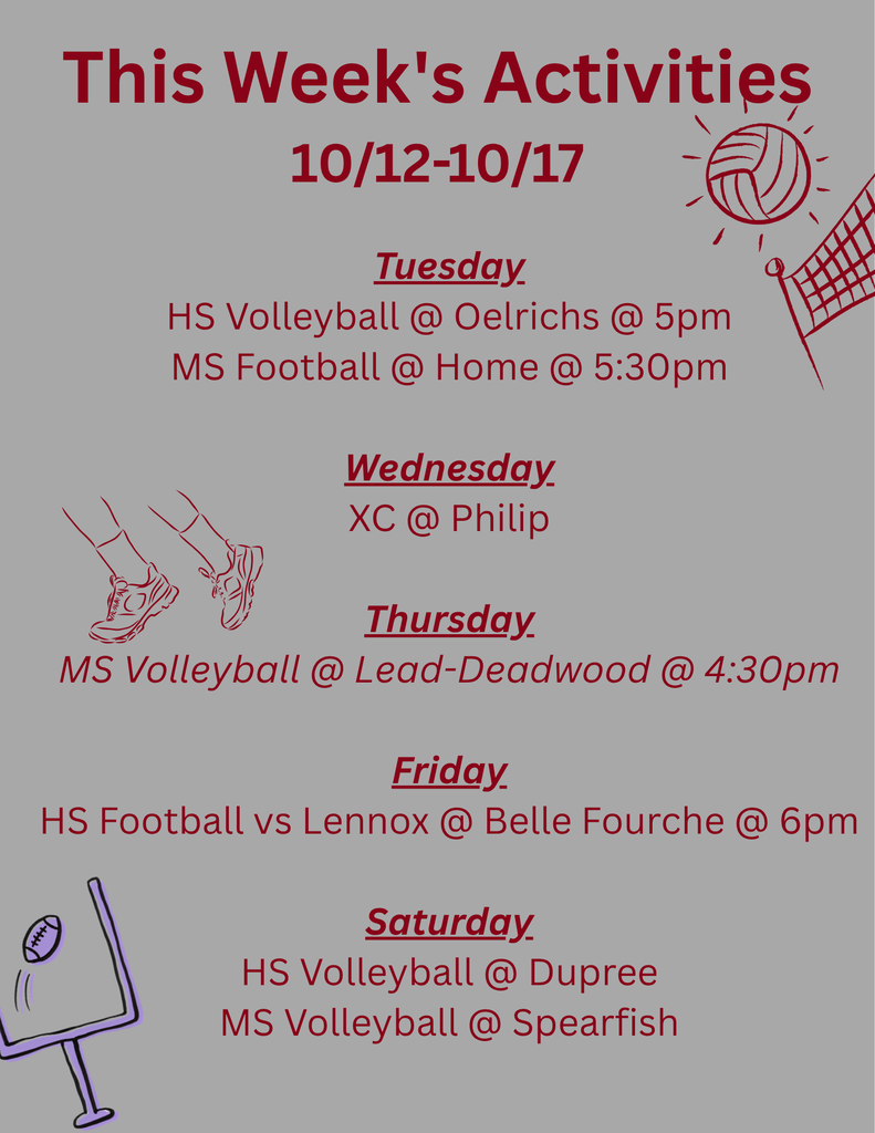updated schedule