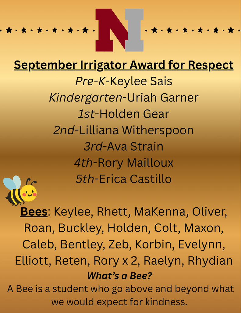 September Irrigator Award for Respect