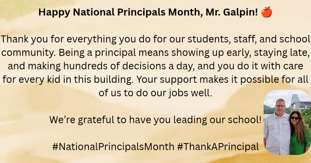 National Principals Month
