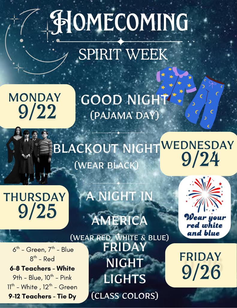 6-12 Homecoming Spirit Week