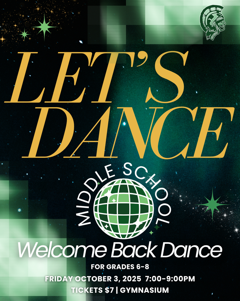 let's dance Middle school welcome back dance for grades 6-8 friday october 3 7-9pm tickets $7