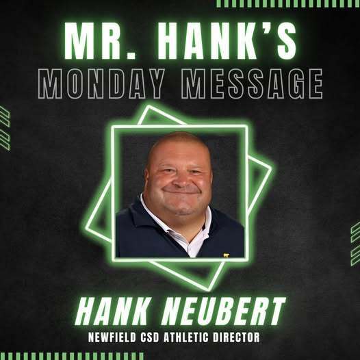 Mr. Hank's Monday Message