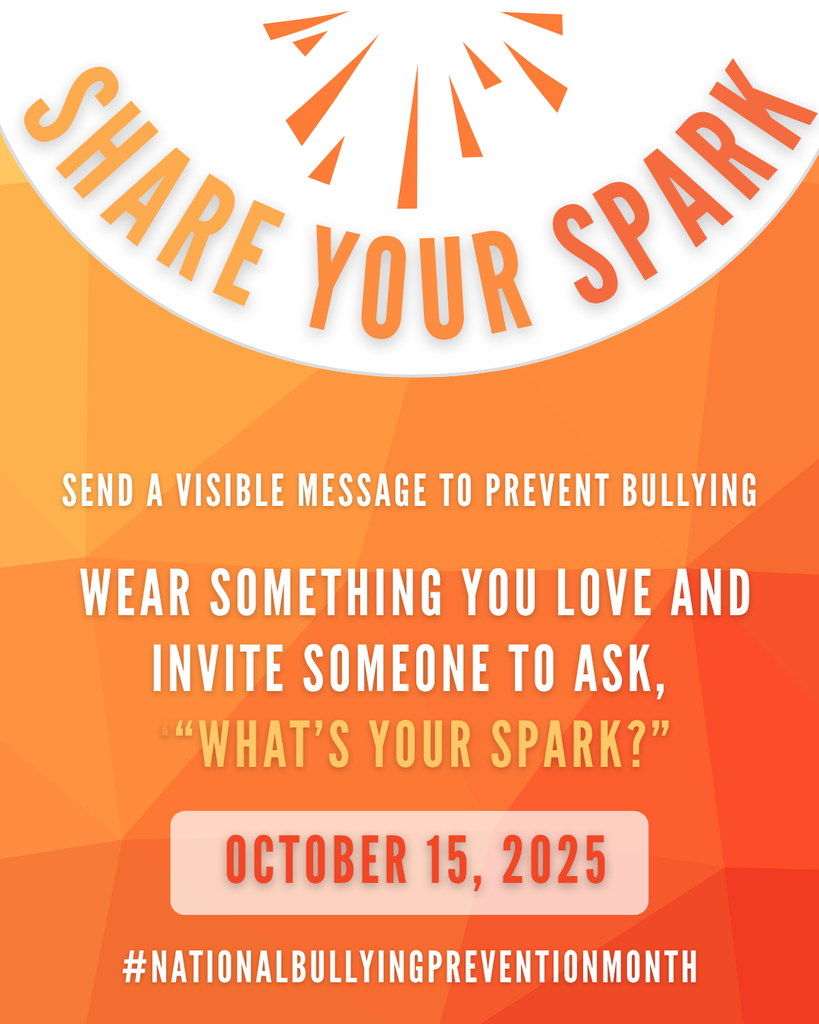 Let your spark shine! ✨ Wear something you love — a favorite color, team, character or anything else — and invite a new conversation!