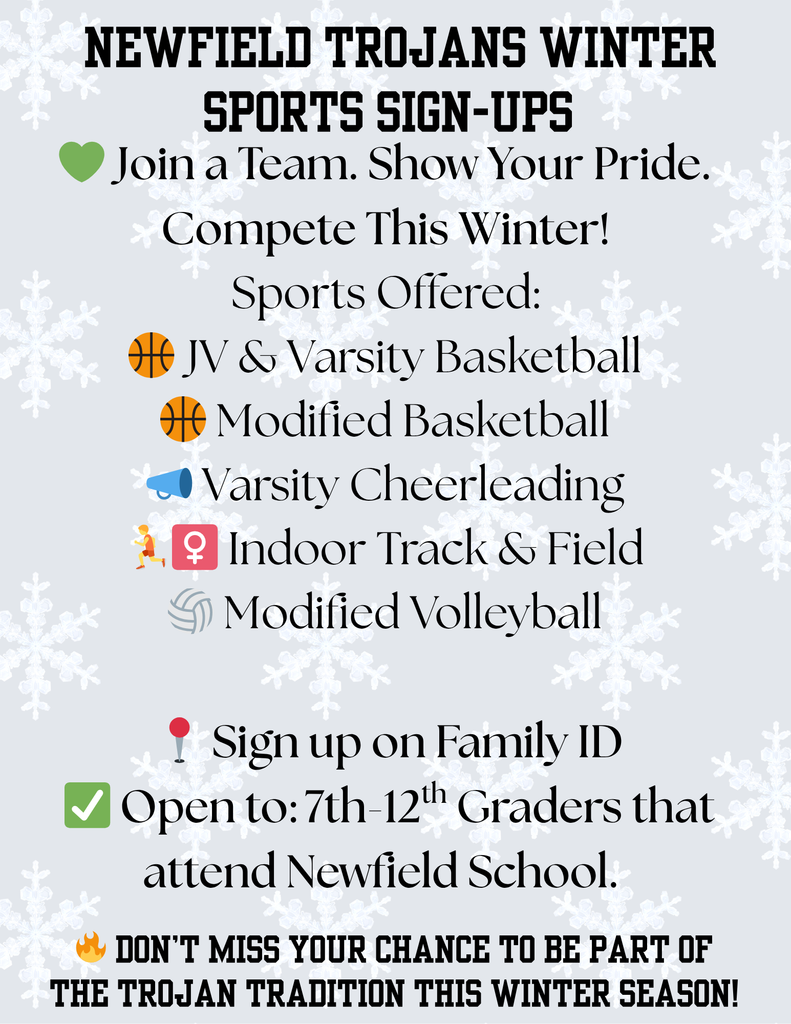 Winter Sport Sign Up Information