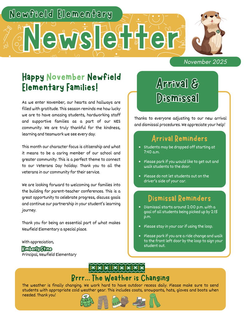 NCSD Elementary Newsletter 