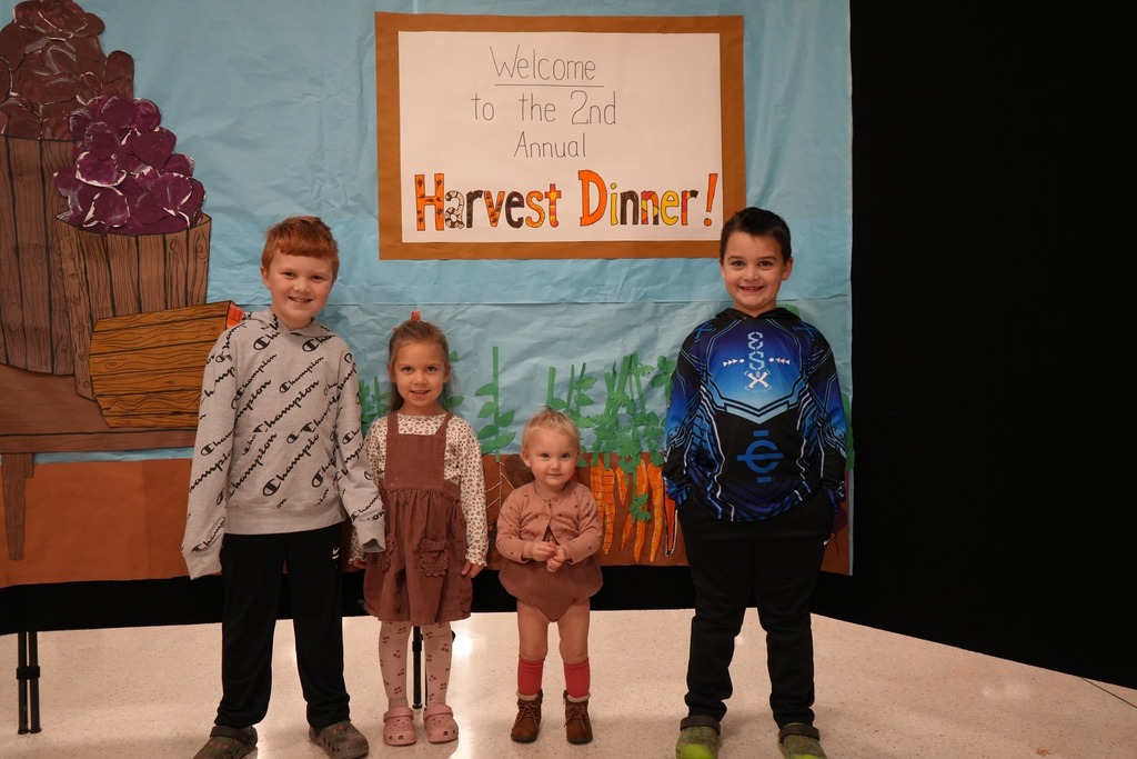 Students waiting to get into the 2nd annual harvest dinner