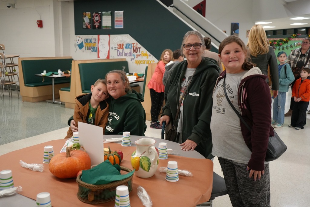 family at annual harvest dinner
