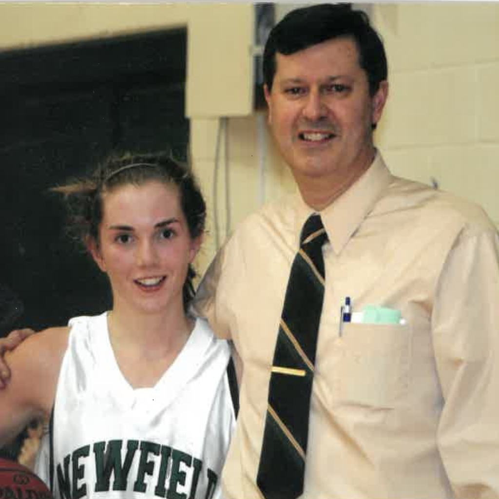 Micki Volpini and Coach Emerson