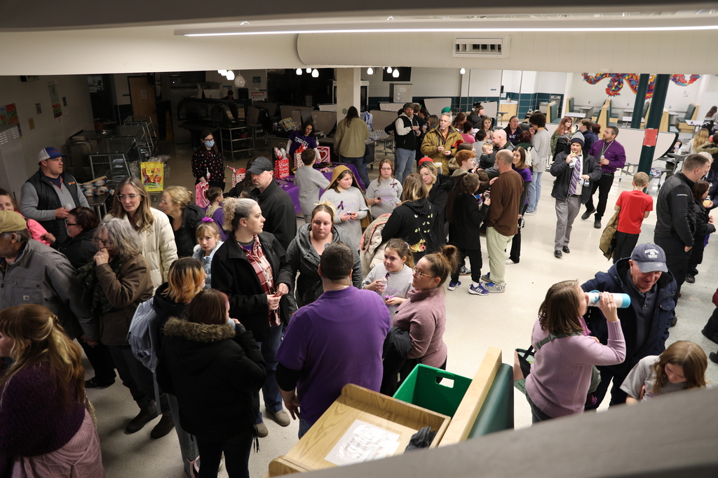 the gathering in the cafeteria after the concert