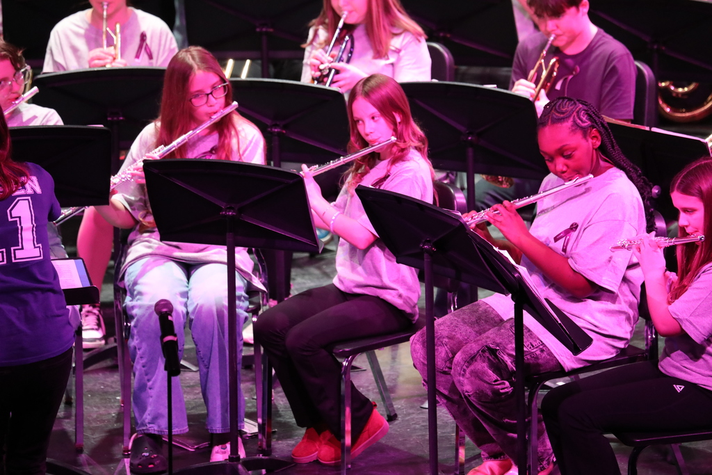 the flute players on stage