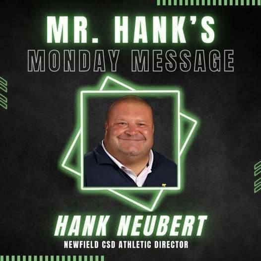 Hank Monday Message