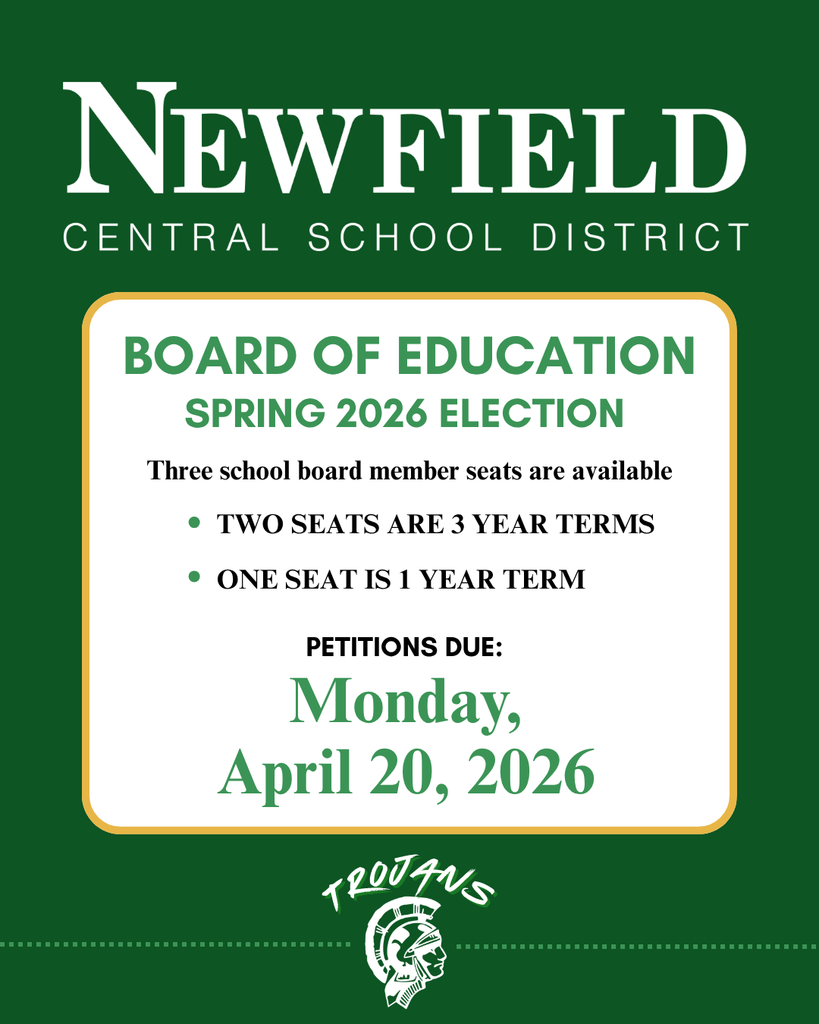 Board of Education Election. Three seats open this spring, including two three-year terms and one one-year term. Petitions are due on April 20.