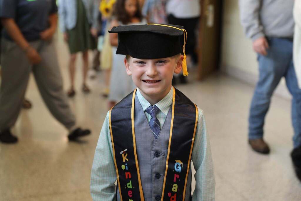 a student smiling for the camera