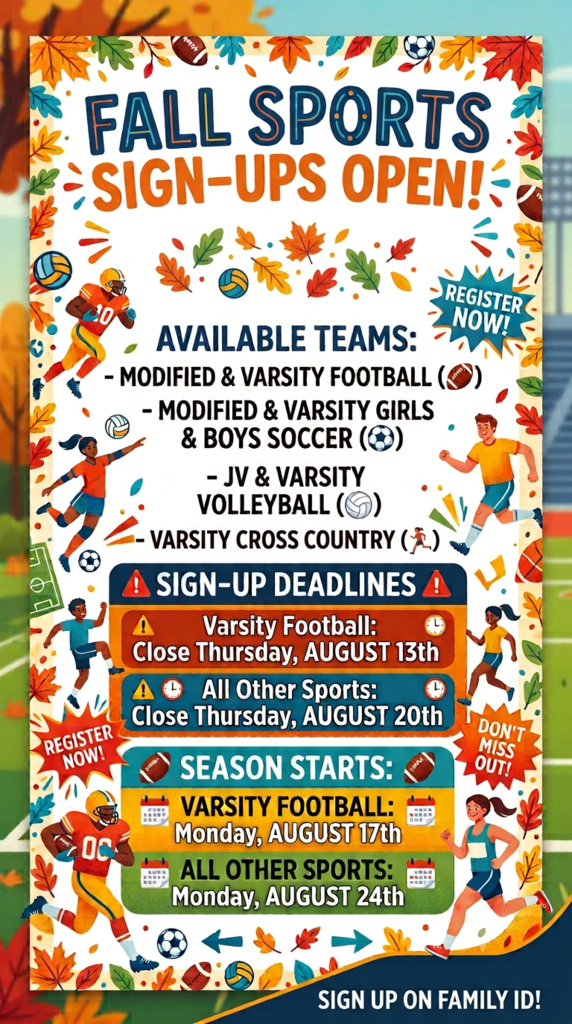 Fall Sports Flyer