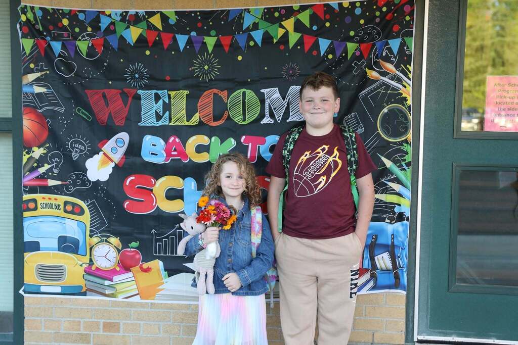 two students posing for a photo