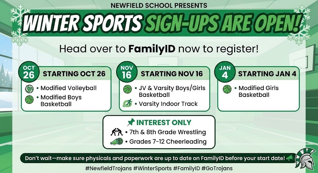 Winter Sport Sign Ups