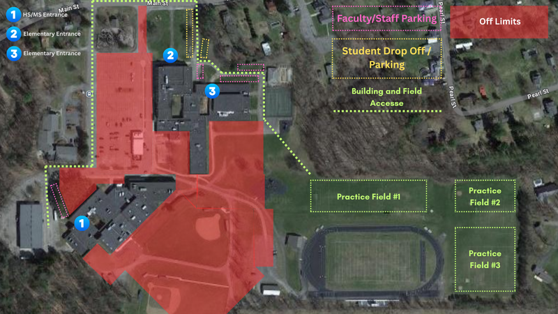 Athletic Field Access Map