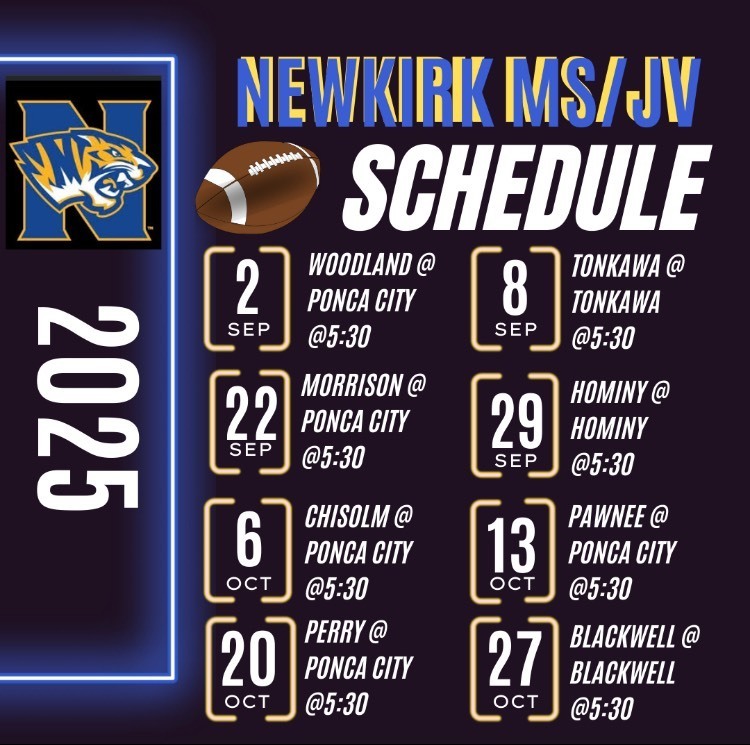 MS/HV Football Schedule