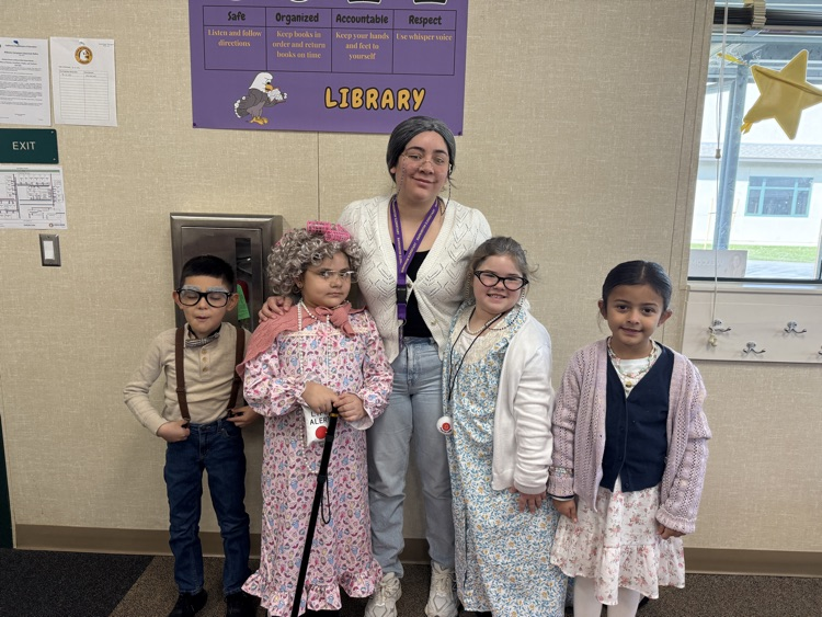 Students dressed like they are 100 years old.