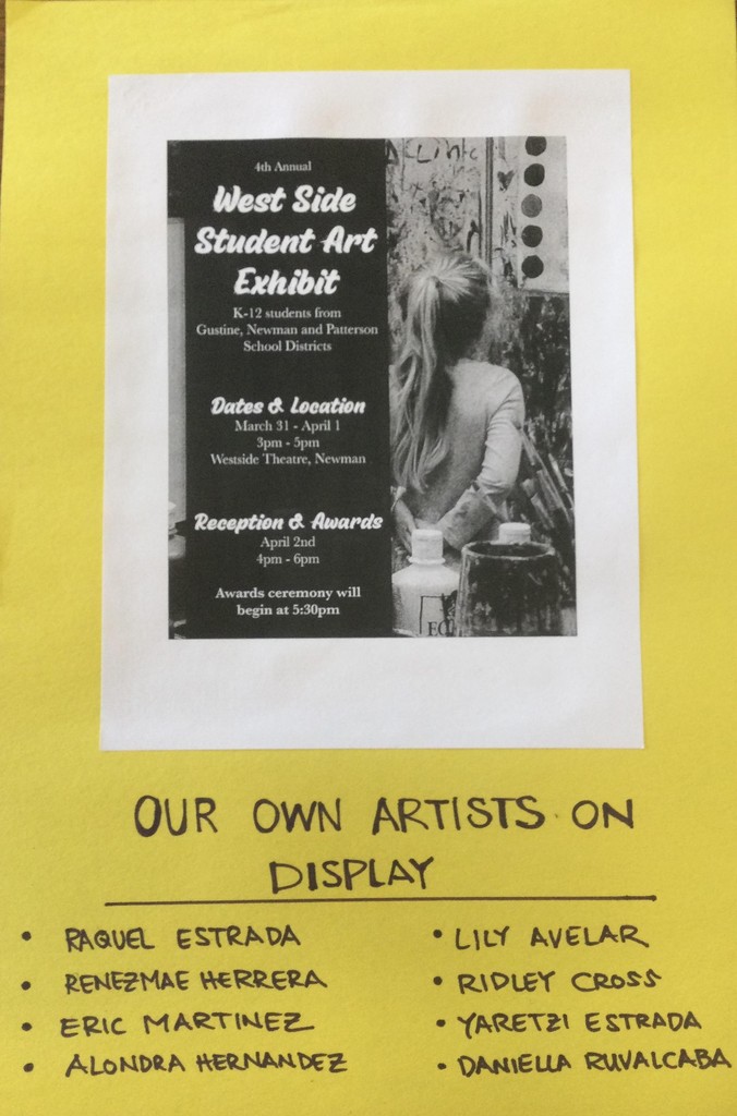 Students displayed at Art Exhibit