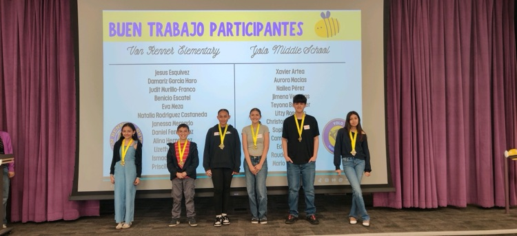 Spanish Spelling Bee Winners