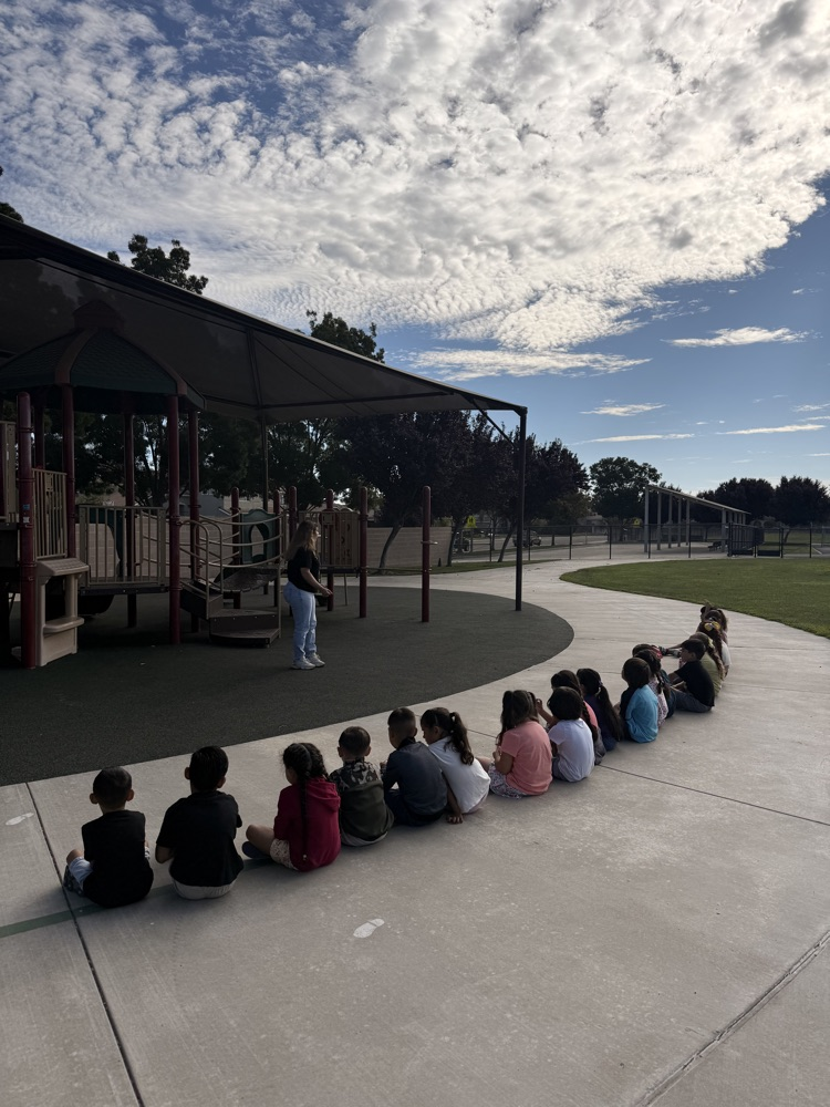 students learning playground rules