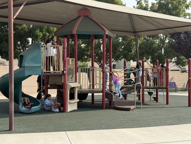 students playing at recess 