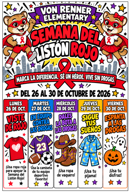 Red Ribbon Week Spanish