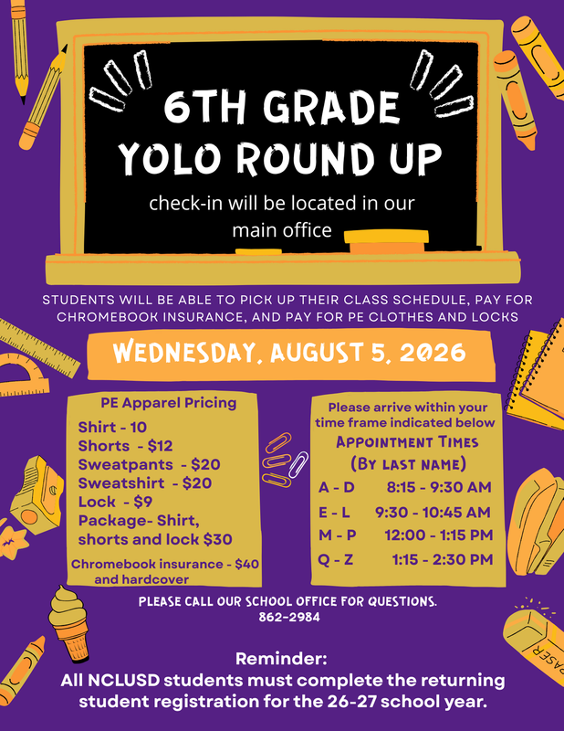 6th Grade Round Up