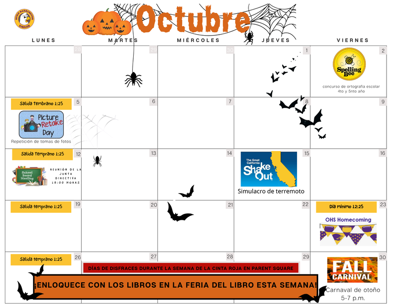 October Calendar