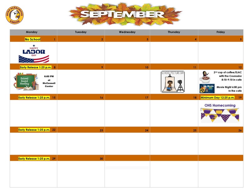 September Calendar