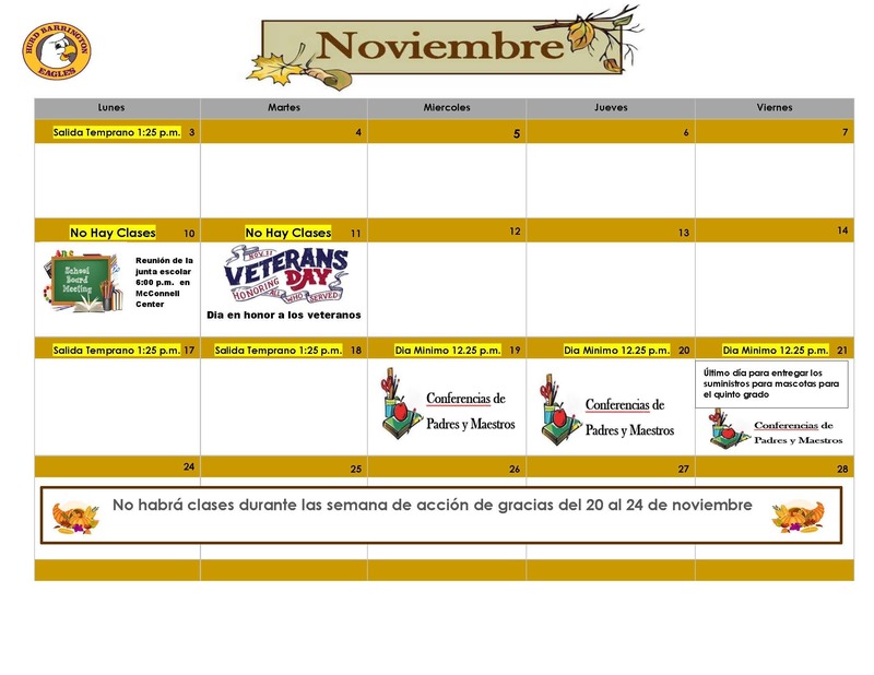 November Calendar