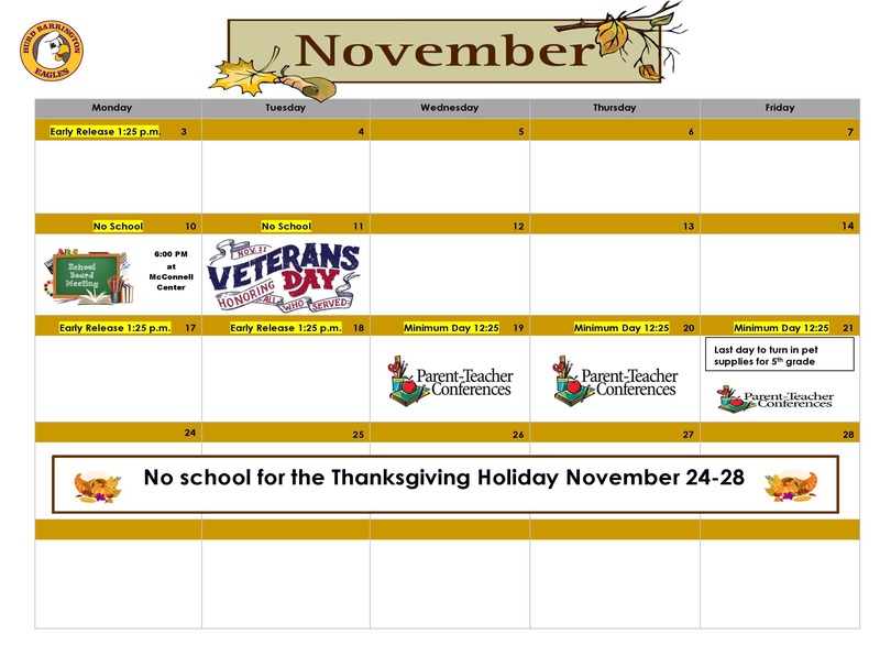 November Calendar