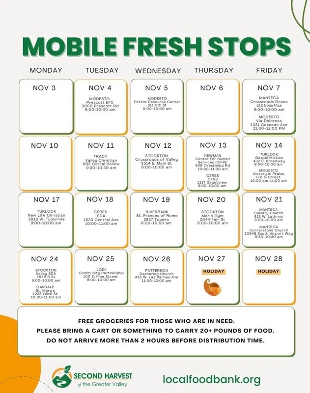 Food flyer information.