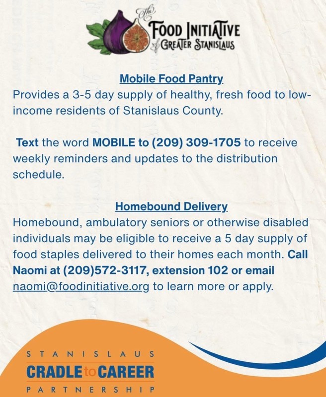 Food flyer information.