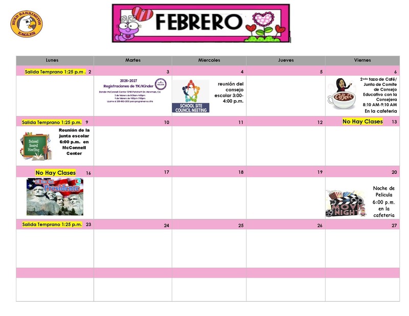 February Calendar