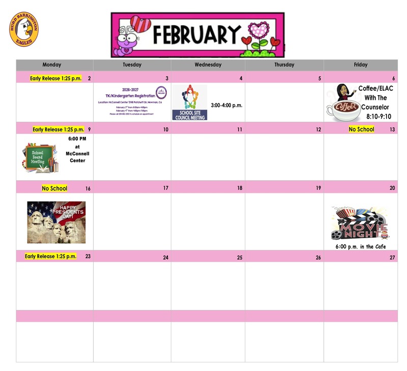 February Calendar