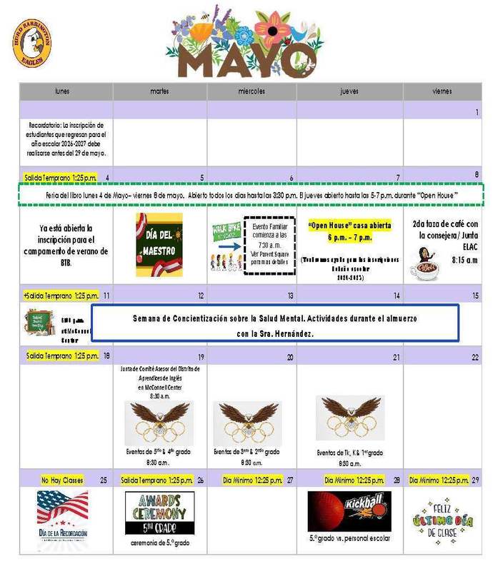 May calendar