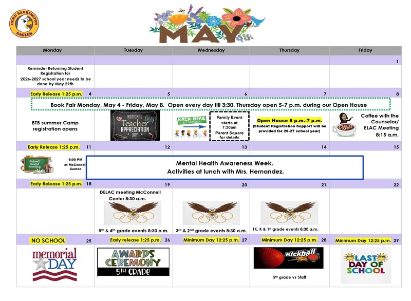 May calendar