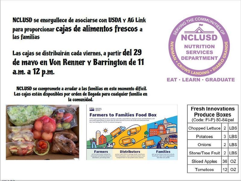 Fresh Food Boxes Flyer-Spanish