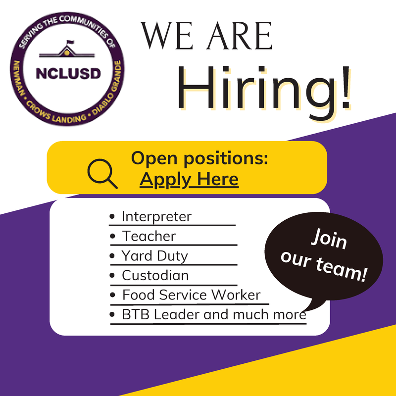 We Are Hiring link to PDF