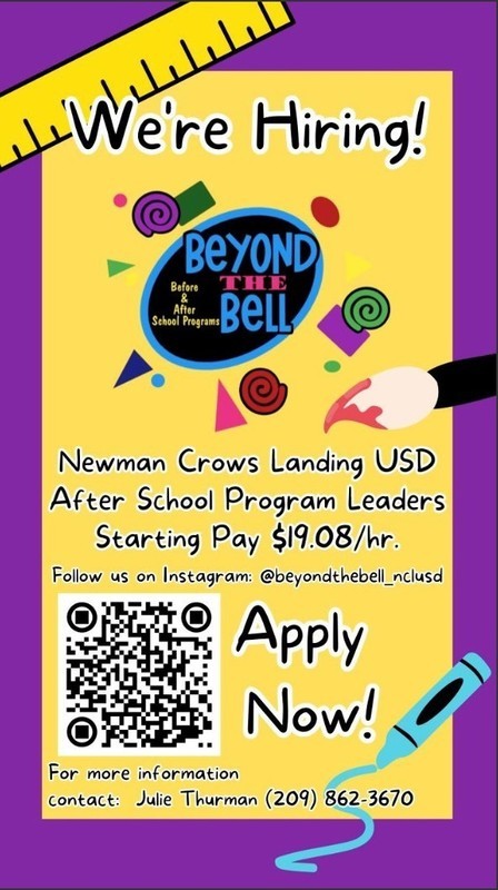 Beyond the Bell Hiring Poster Beyond the Bell Hiring Poster