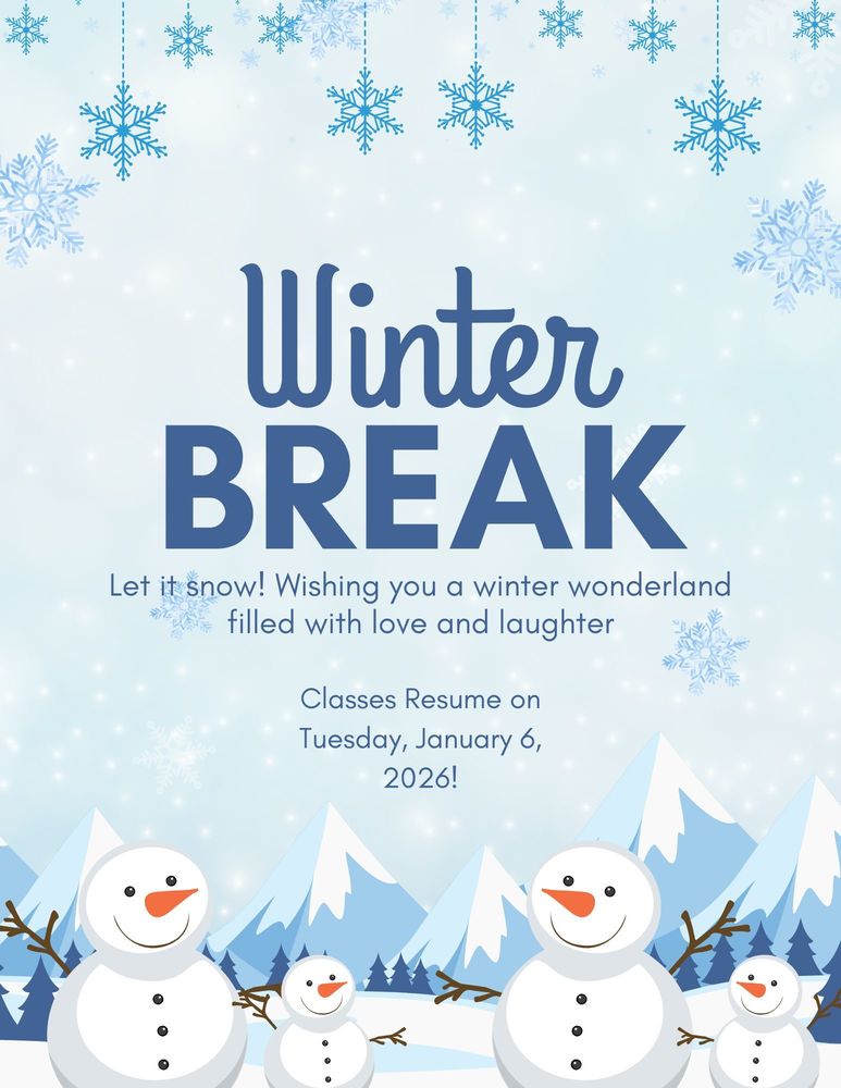 WInter Break Announcement