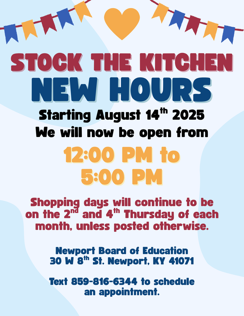 Stock the Kitchen - New Hours - 25/26 Shopping Dates