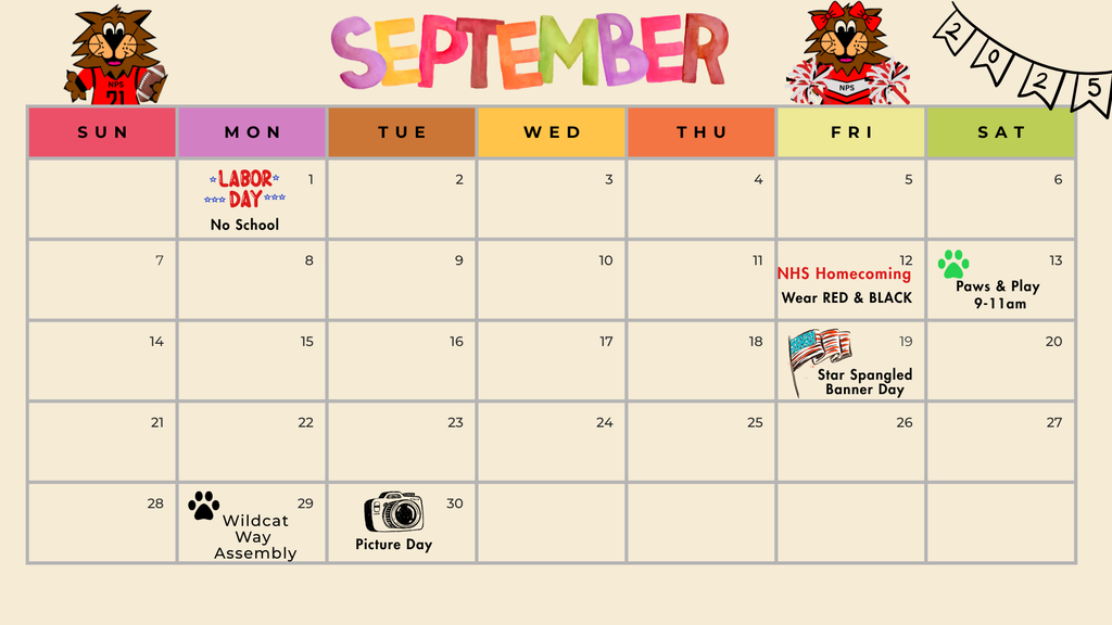 September Calendar