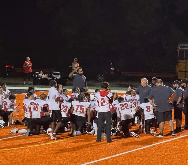 Football players after a huge win!