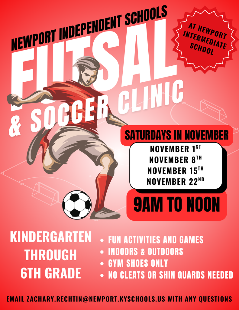 Futsal & Soccer Clinic - Saturdays in November - Kindergarten through 6th Grade - 9AM to Noon