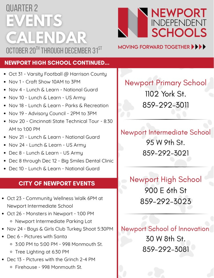 Quarter 2 District Events 