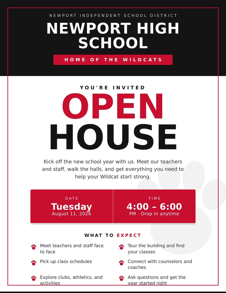 NHS Open House Aug. 11th