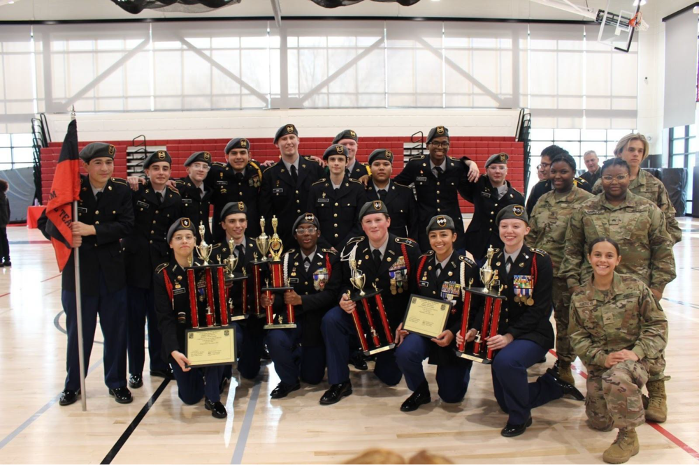 Rogers JROTC Drill Team Sweeps Competition